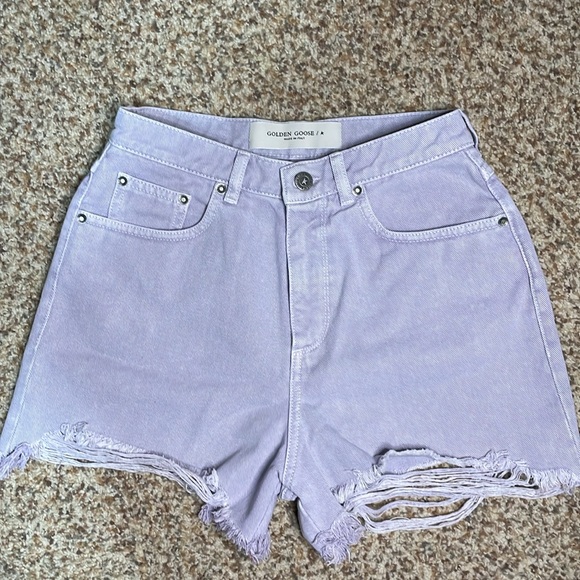 Golden Goose denim Journey Collection shorts worn-out-effect hem - Picture 4 of 12